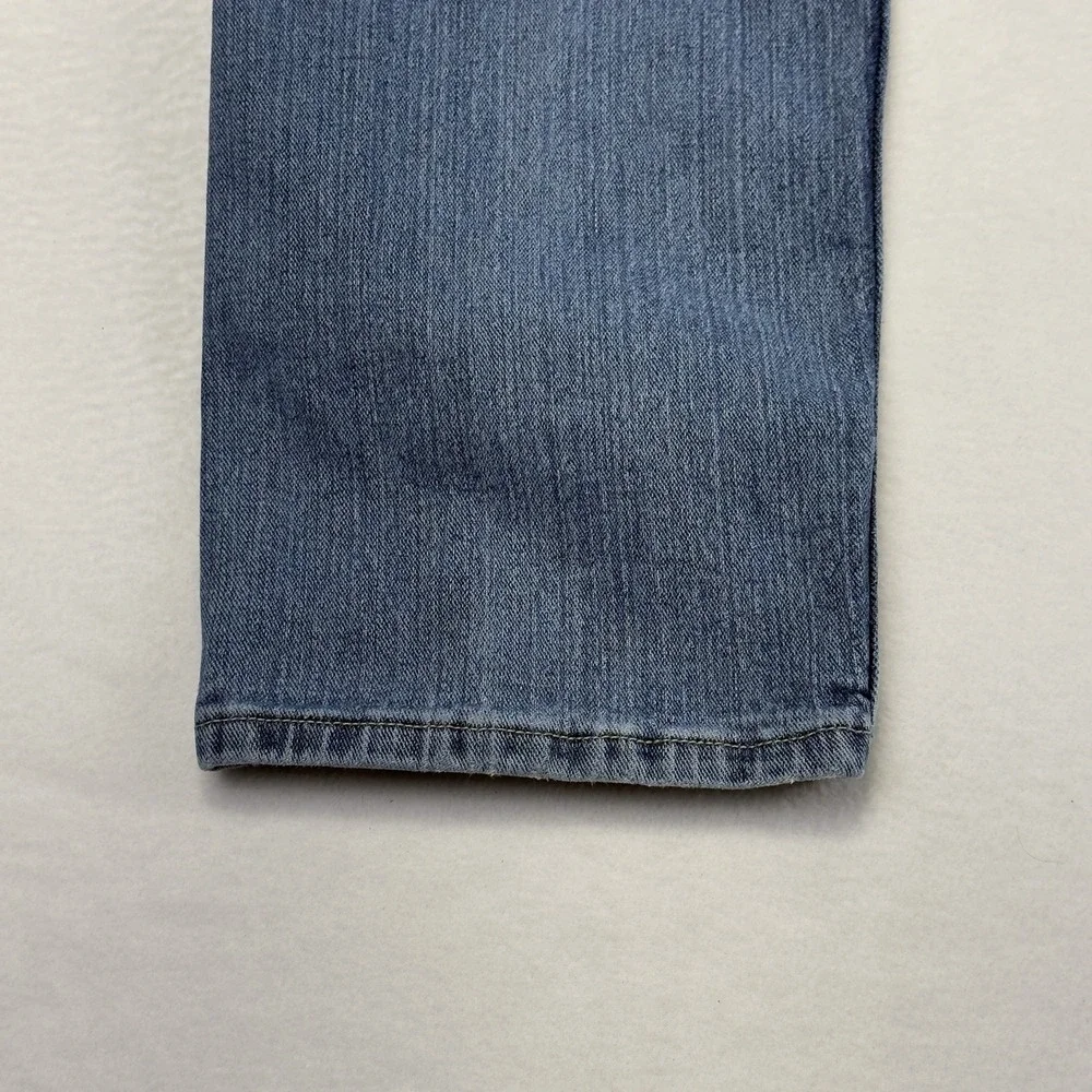 Lee Regular Fit Straight Leg Jeans Men's 36X29 (34x29 fit) Blue Distressed Denim